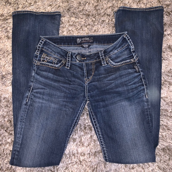Silver Denim Jeans / Tuesday Bootcut - Picture 1 of 2